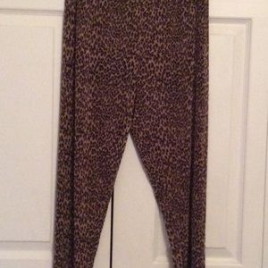 Womens Private Edition  Animal Print Stretch Pants